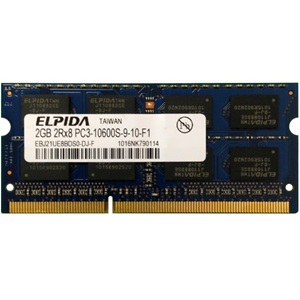 رم لپ تاپ ELPIDA 2GB 2rx8 pc3-10600s-9-10-f1